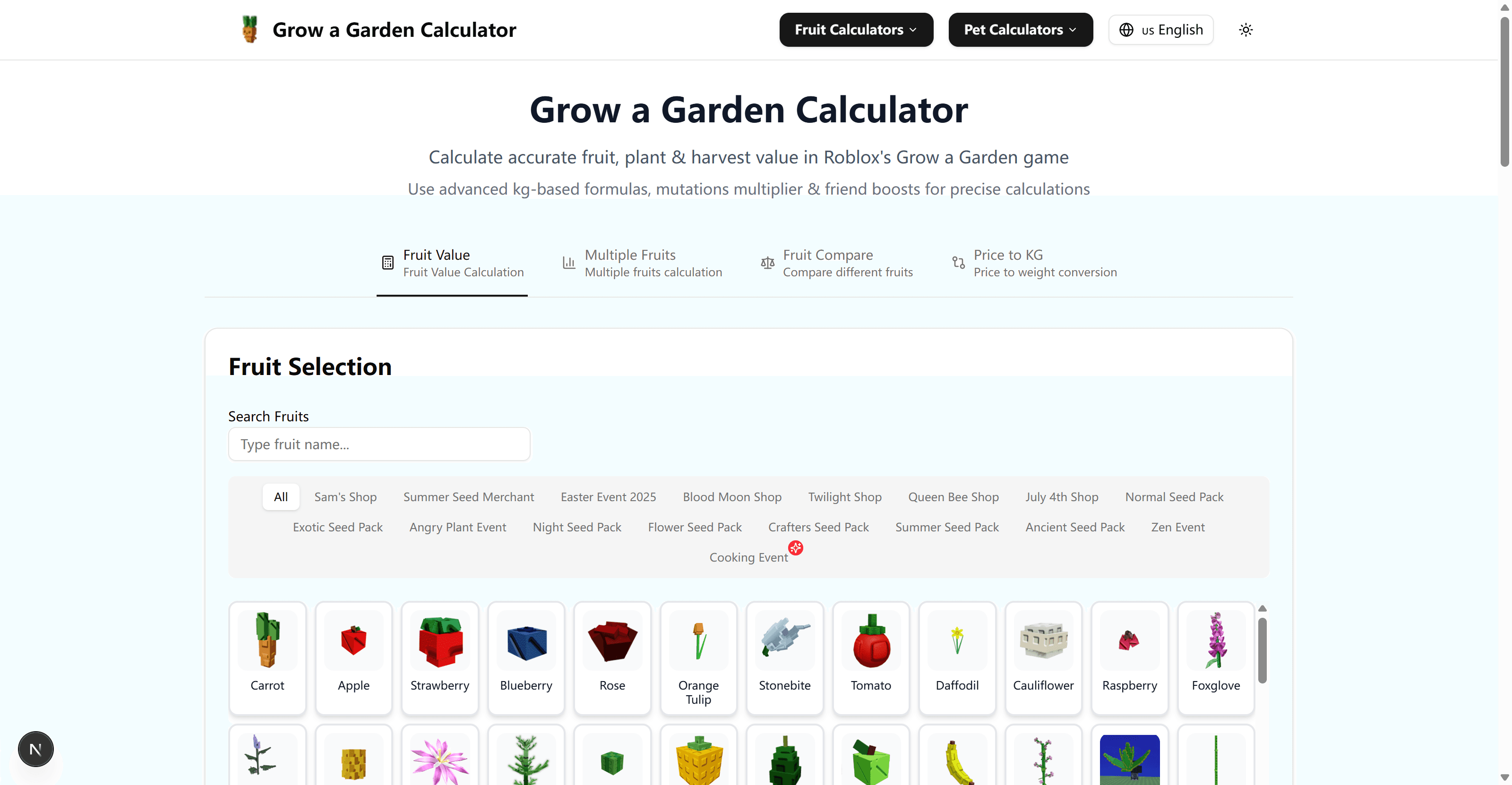Image for Grow a Garden Calculator new