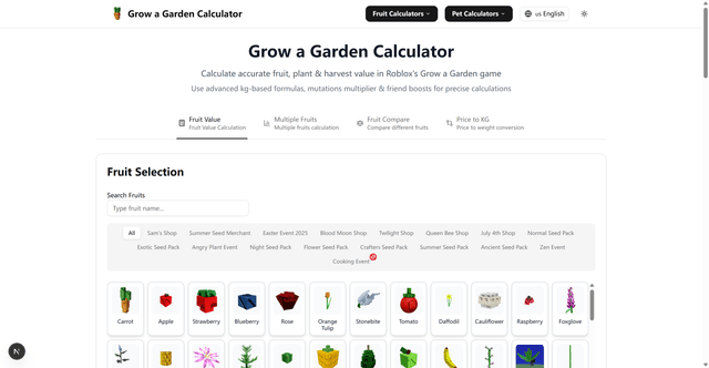 Grow a Garden Calculator new Image of Grow a Garden Calculator new