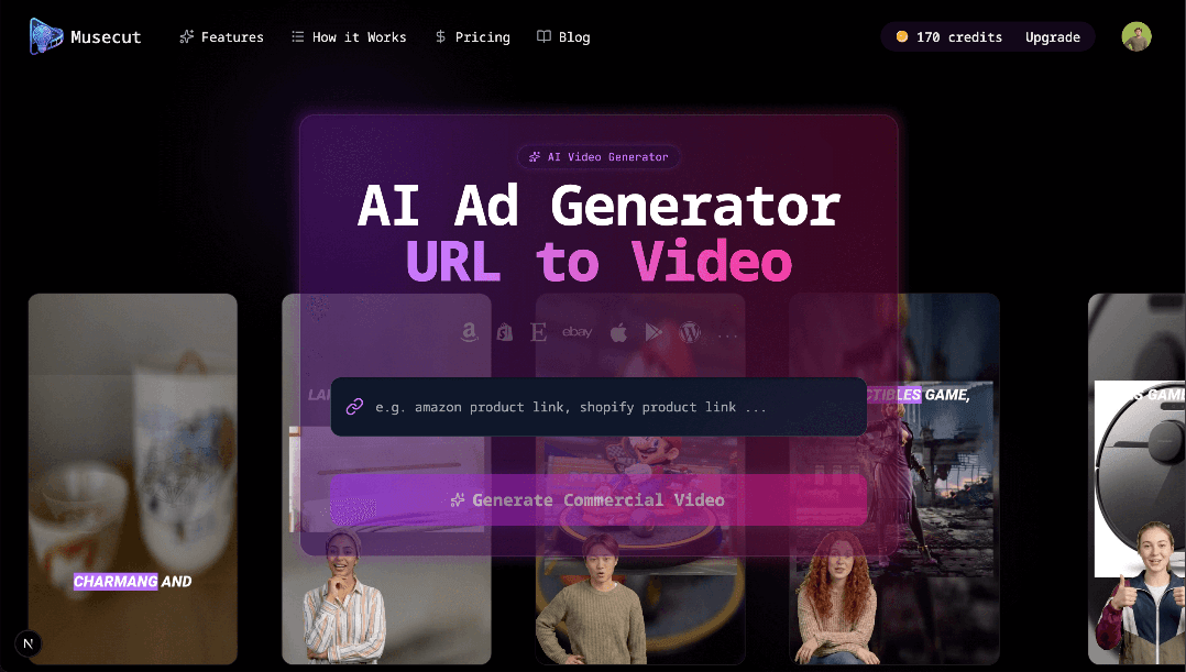 Image for MuseCut - ai ad generator