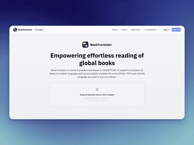 BookTranslator Image of BookTranslator