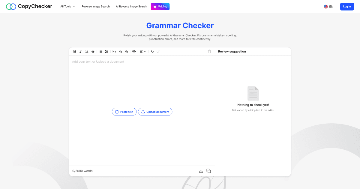 CopyChecker Grammar Checker