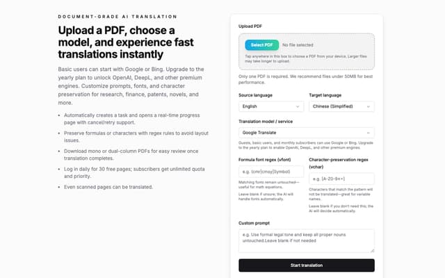 AI PDF Translate Image of AI PDF Translate