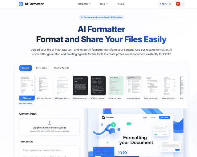 AI Formatter Image of AI Formatter