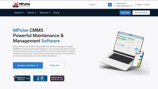 MPulse CMMS Software Image of MPulse CMMS Software