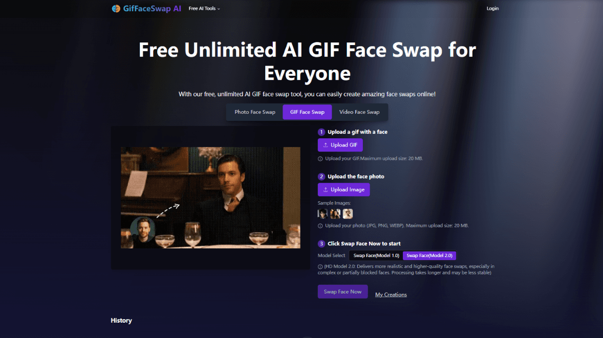 AI GIF Face Swap