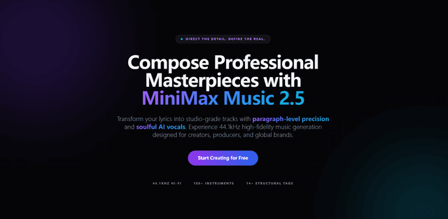 MiniMax Music 2.5 Image of MiniMax Music 2.5