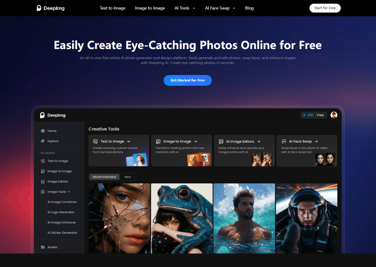 Image for Easily Generate Stunning Visuals with DeepImg AI