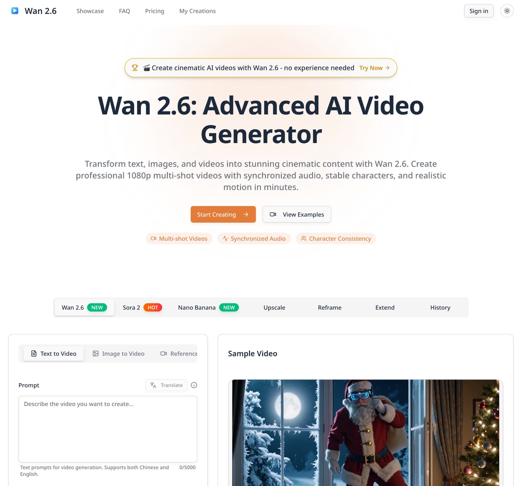 Wan 2.6: AI Video Generator with Multi-Shot & Reference Video