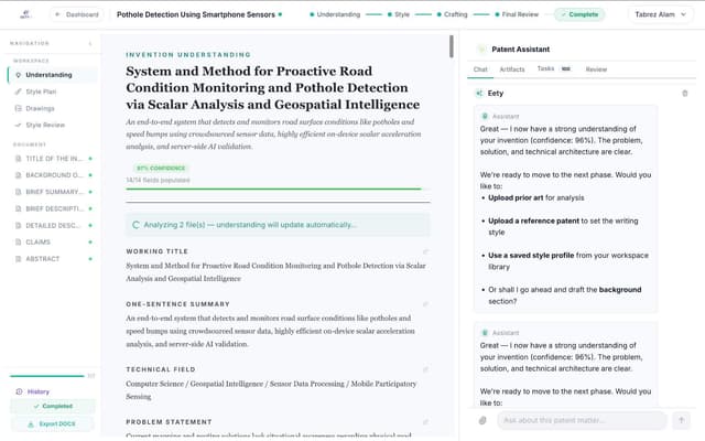 Eety AI - An AI Assistant for Patent Drafting Image of Eety AI - An AI Assistant for Patent Drafting