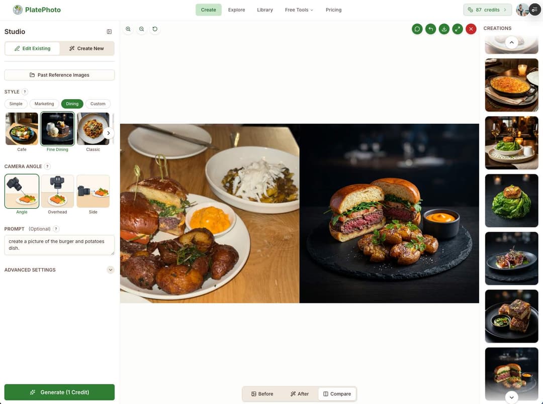 Plate Photo AI