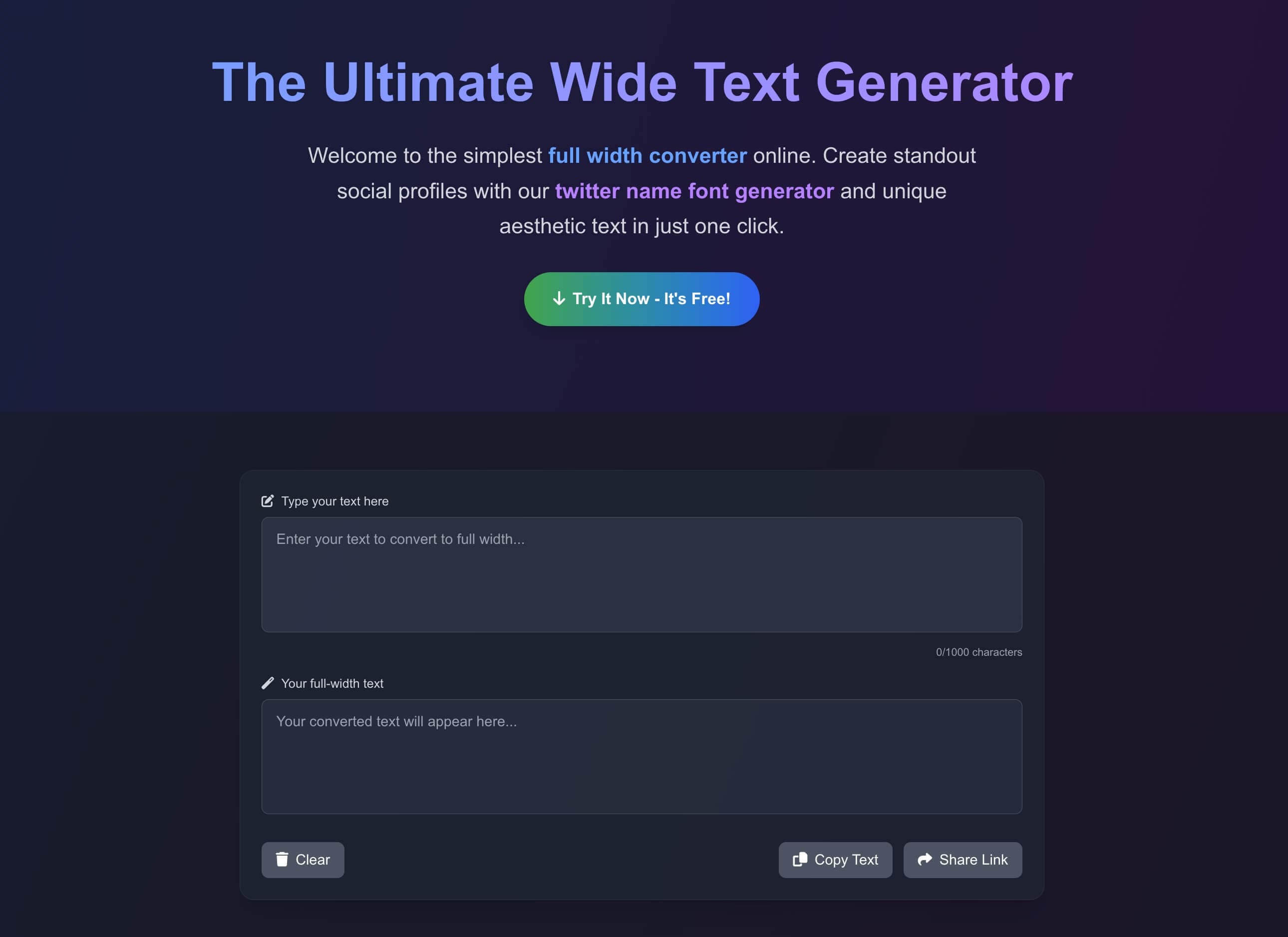Full Width Converter
