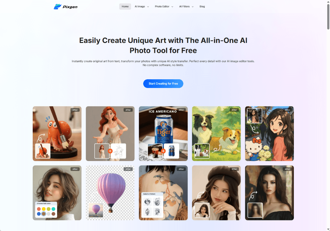 Image for Pixgen – Creative AI Filters