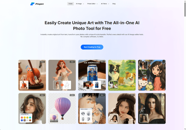 Pixgen – Creative AI Filters Image of Pixgen – Creative AI Filters