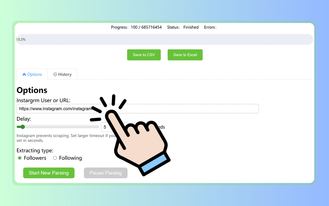 IG Follower Export Tool