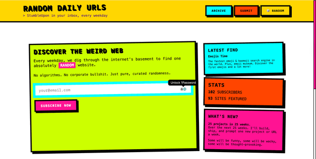 Random Daily Urls Image of Random Daily Urls