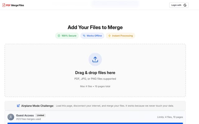 PDF Merge Files Image of PDF Merge Files