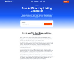 Image for Free AI Directory Listing Generator