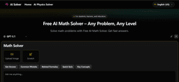 Image for Free AI Math Solver