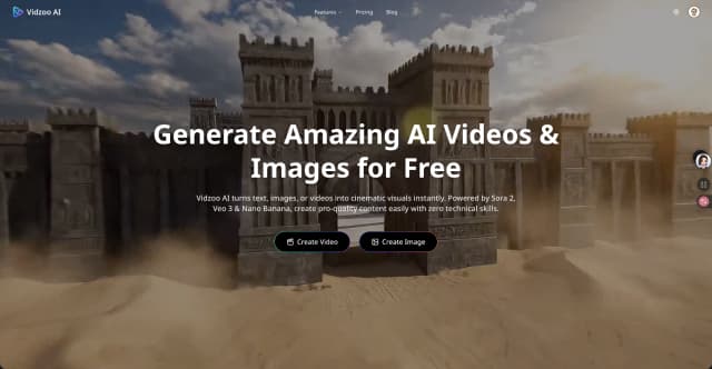 Vidzoo AI Video Generator Image of Vidzoo AI Video Generator