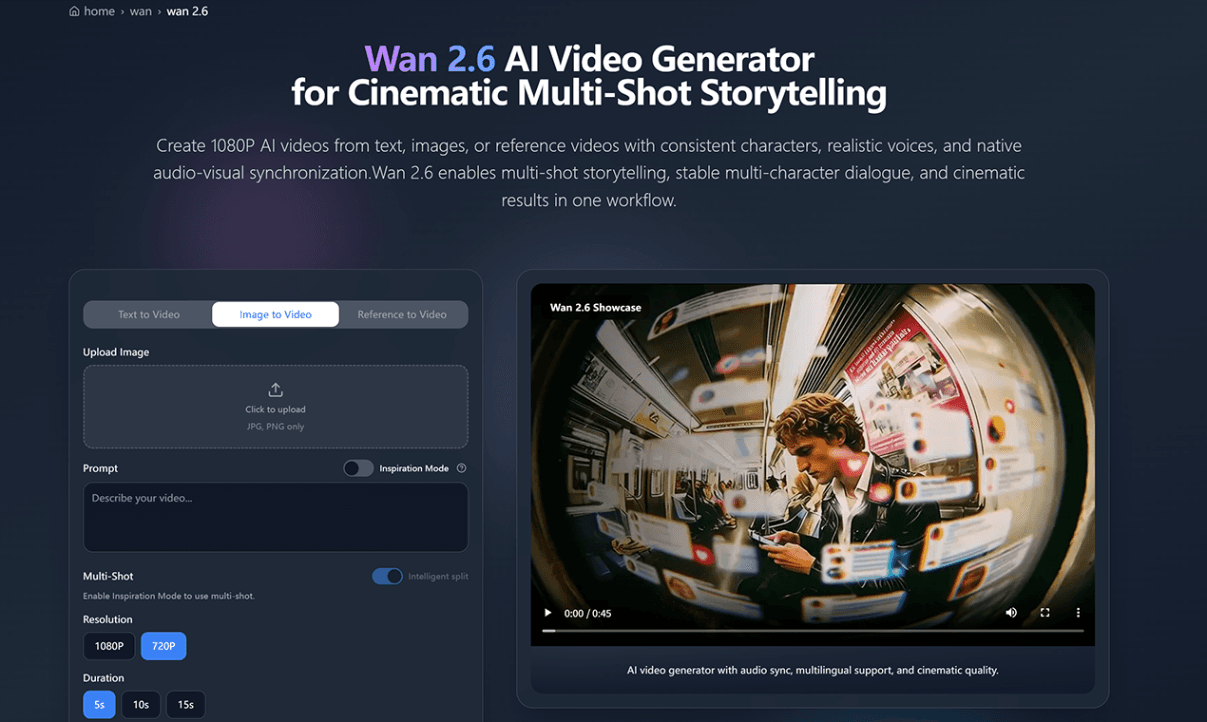 Image for JXP Wan 2.6 AI Video Generator