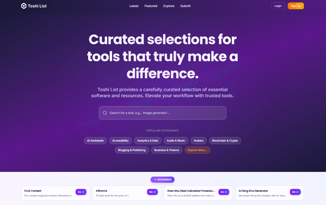 Image for Toshi List