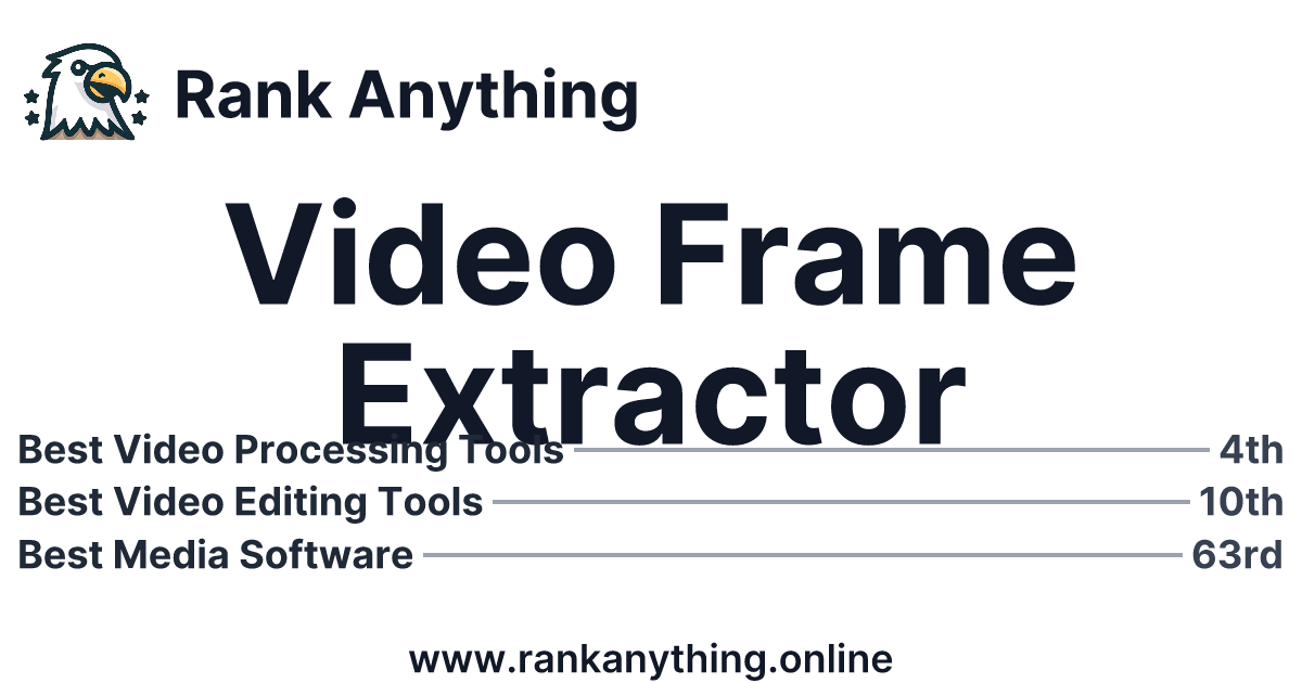 Video Frame Extractor Review & Alternatives | Rank Anything